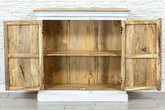 Antique Indian Floral Hand Carved Solid Wooden Vanity 97x40x93cm A088  -